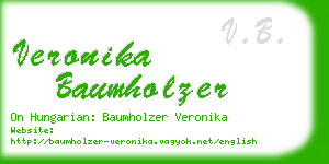 veronika baumholzer business card